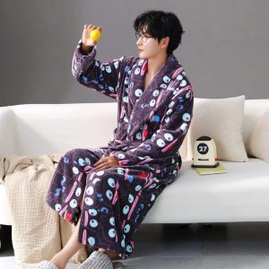 Peignoir Polaire Homme <br> "Eyes"