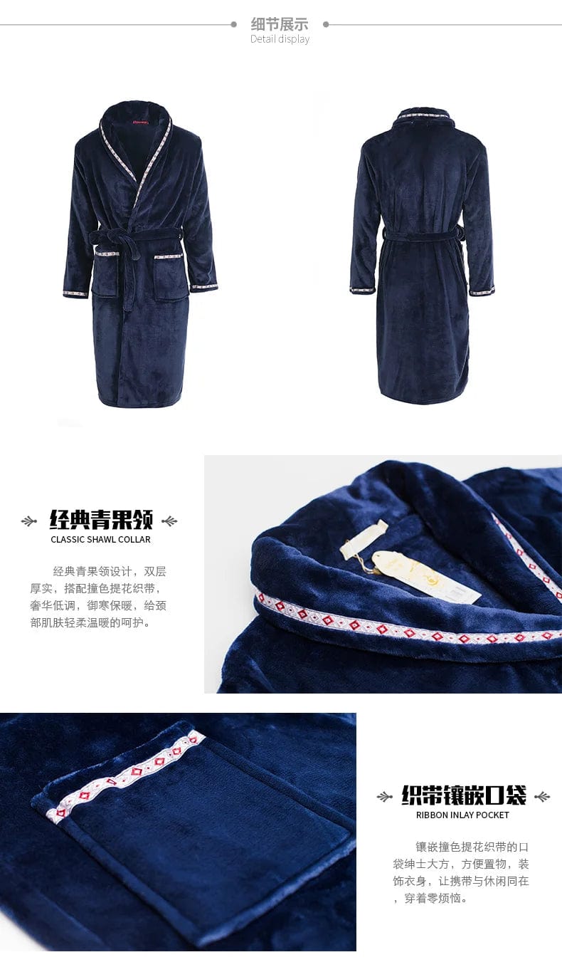 Peignoir Polaire Homme <br> "Gris"