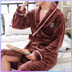 Peignoir Polaire Homme <br> "Rouge"