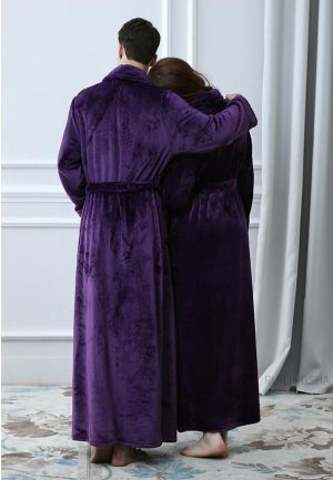 Veste Peignoir soie Prune