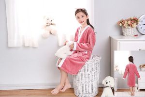 Peignoir De Bain Fille rose