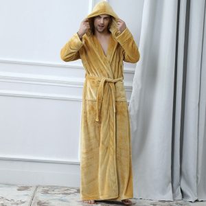 Peignoir Homme Capuche Polaire