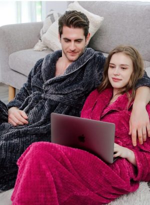 Peignoir De Bain Homme Gris