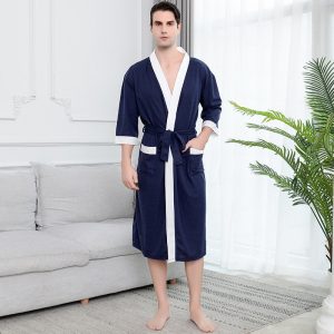 Peignoir Court Coton Homme