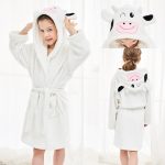 Peignoir soie Enfant Blanc