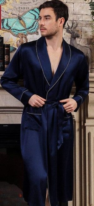 Veste Peignoir soie Élégant Homme