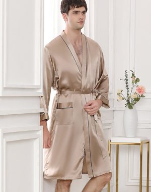 Peignoir Homme Soie Kimono