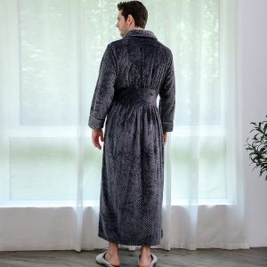 Peignoir Homme Luxe Gris