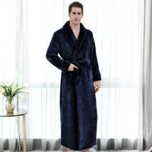 Veste Peignoir Bleu Foncé