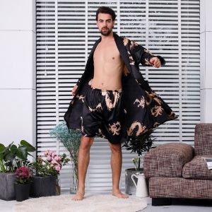 Pyjama Peignoir soie Homme