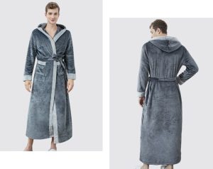 Peignoir Homme Gris Anthracite