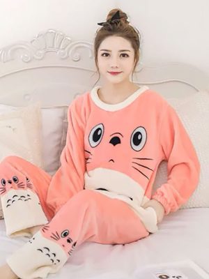 Pyjama D'hiver Chaud Pour Femme