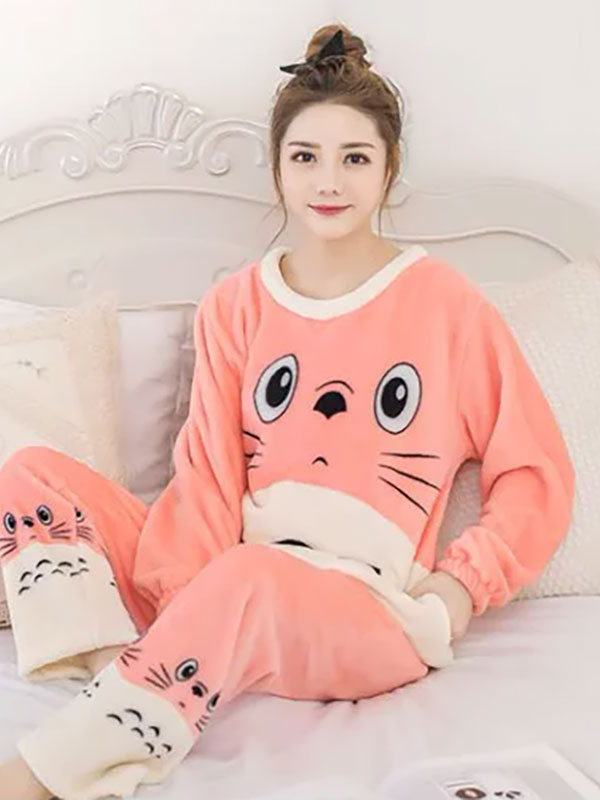 Pyjama D'hiver Chaud Pour Femme