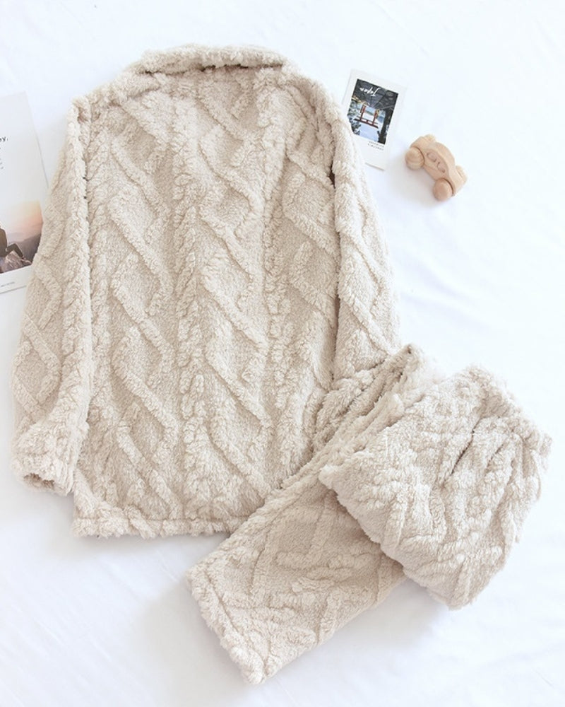 pyjama-flanelle-carreaux-femme_2.jpg - Veste Peignoir de Bain