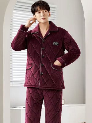 Pyjama Épais D'Hiver Pour Homme "Nuit Polaire"
