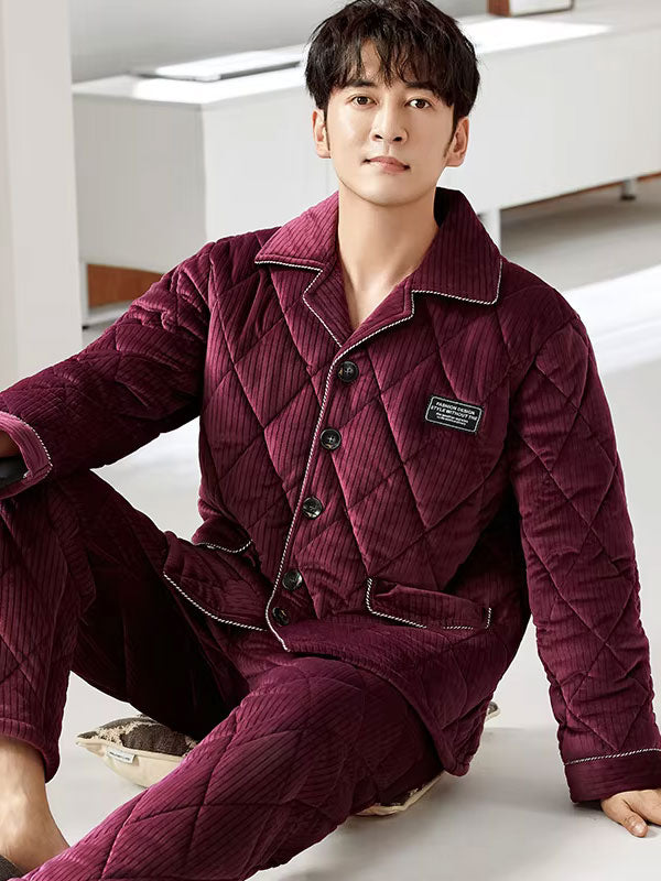 pyjama-hiver-homme-pyjama-shop.jpg - Veste Peignoir de Bain