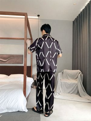 Pyjama Pour Homme Élégant en Satin