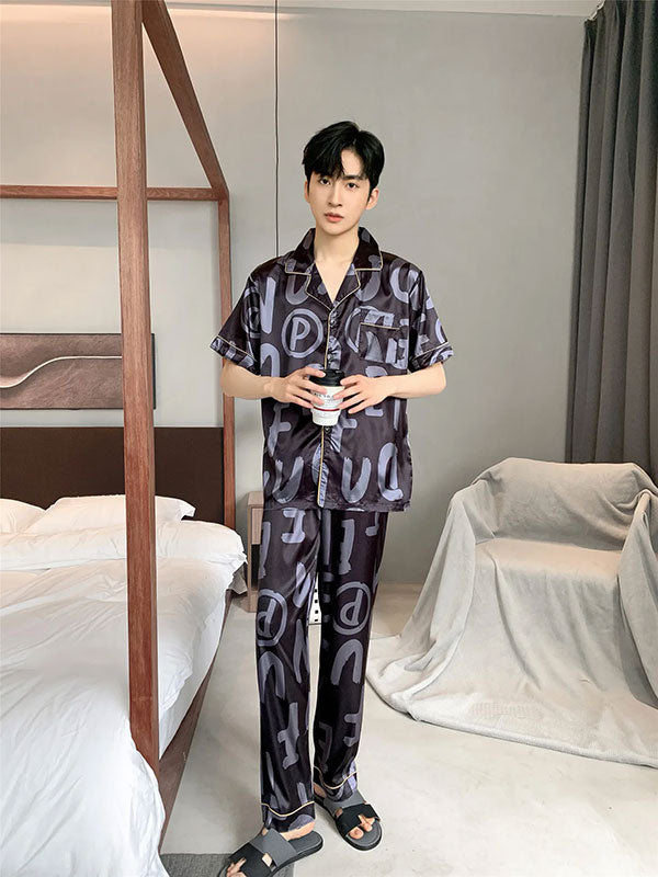 Pyjama En Satin Pour Homme – Image 2