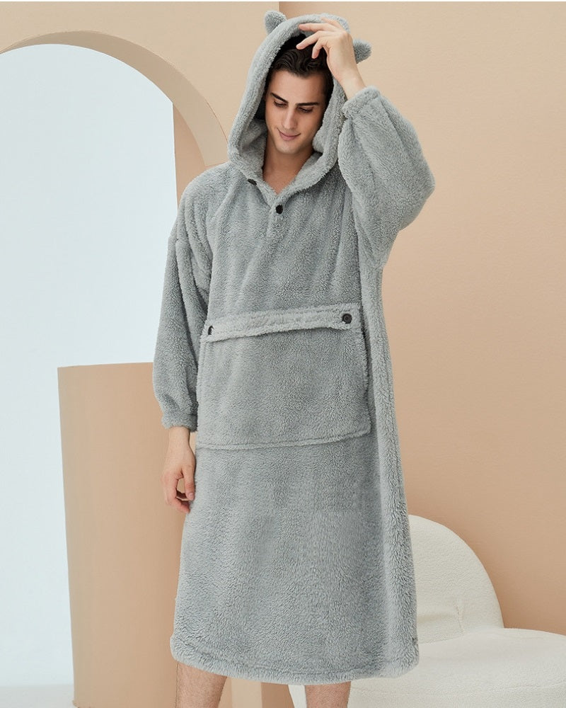 robe-de-chambre-chaude-homme_1.jpg - Veste Peignoir de Bain