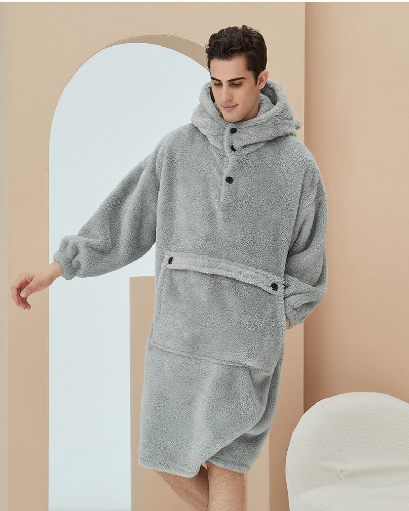 robe-de-chambre-chaude-homme_2.jpg - Veste Peignoir de Bain