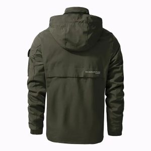 Verte veste militaire homme