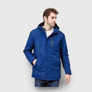 Veste chauffante électrique homme bleu