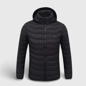 Veste chauffante électrique ski noire