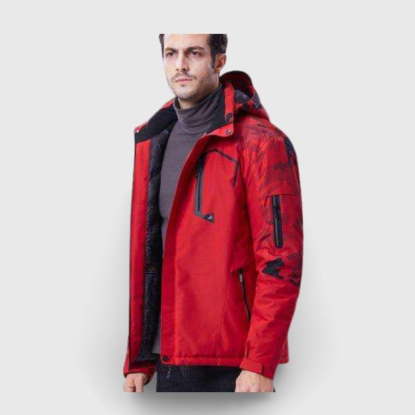 Veste chauffante rouge