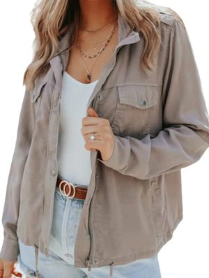 Veste kaki femme style militaire