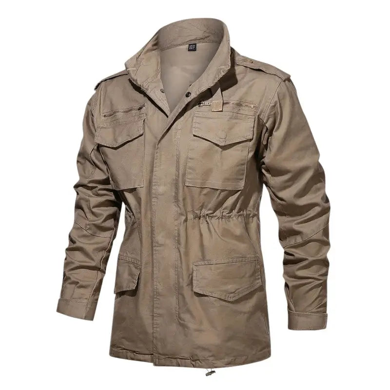 Veste militaire beige femme – Image 2