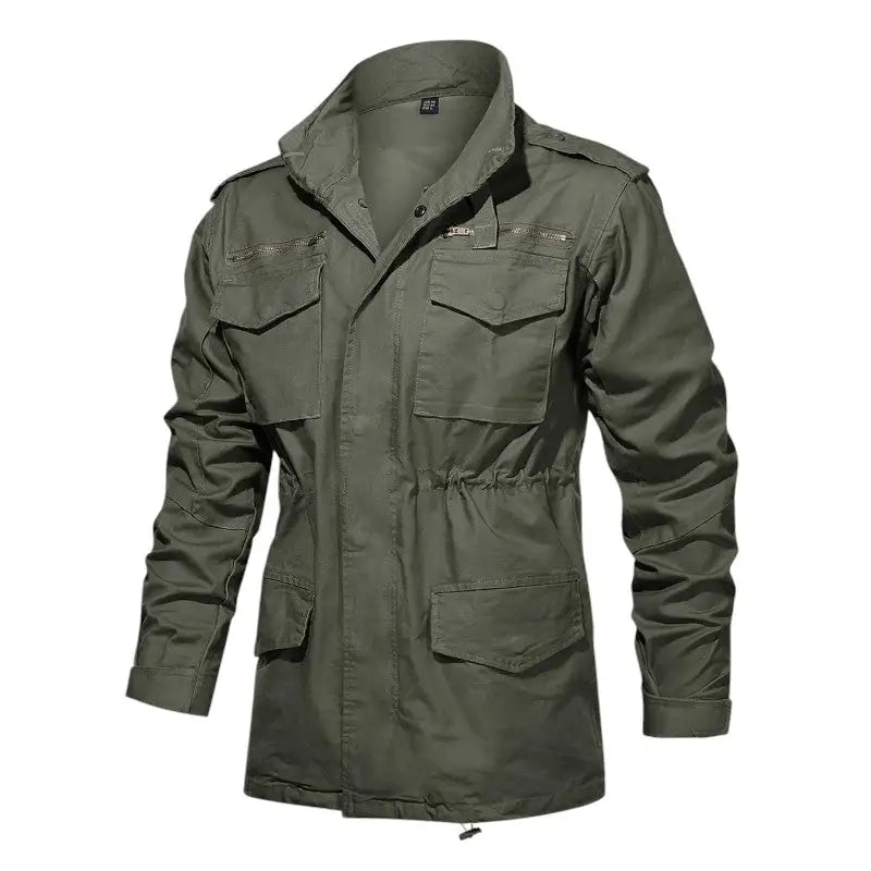 Veste militaire beige femme – Image 3