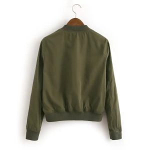 Veste militaire écusson femme