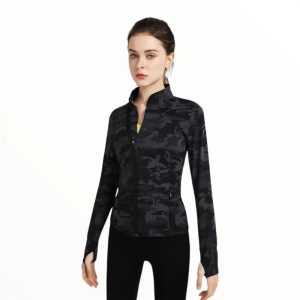 Veste militaire femme camouflage noir