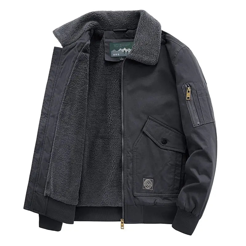 Veste militaire fourrure unisexe – Image 4