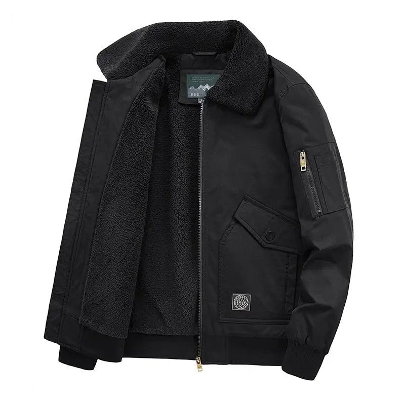 Veste militaire fourrure unisexe – Image 2
