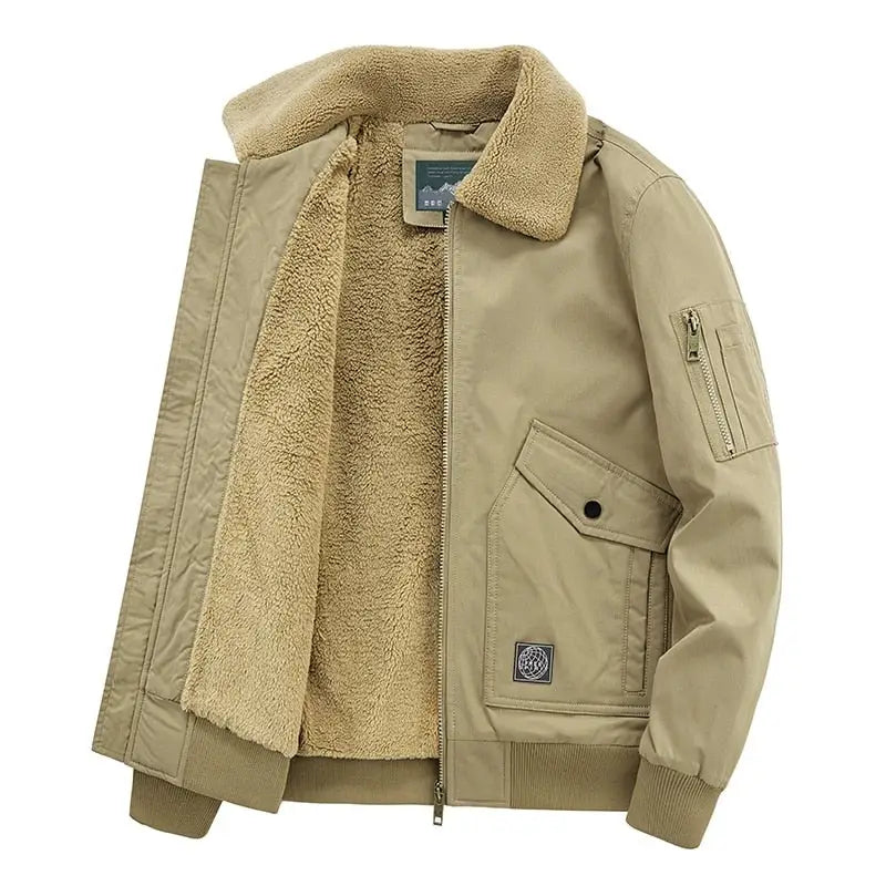 Veste militaire fourrure unisexe – Image 3
