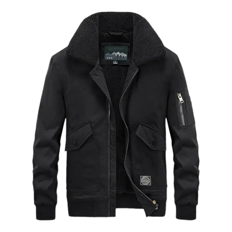 Veste militaire fourrure unisexe