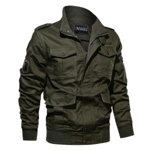 Veste militaire verte unisexe