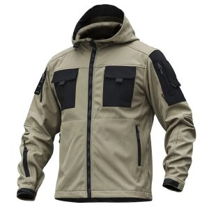 Veste tactique kaki unisexe